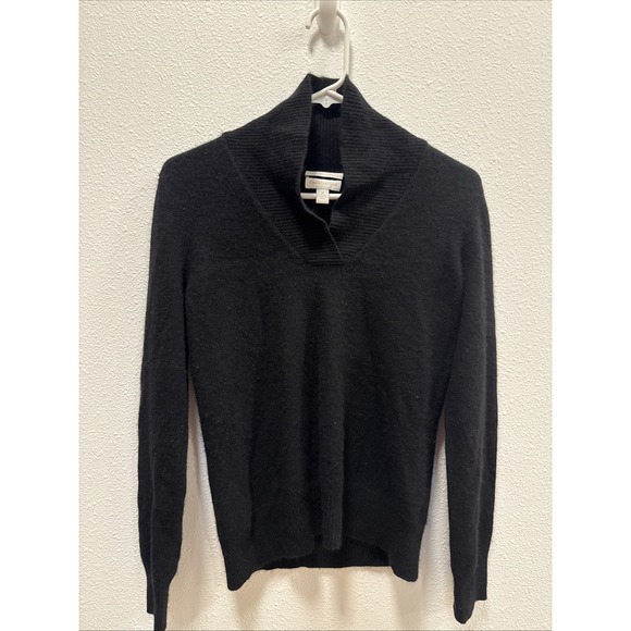 Charter Club Sweaters - CHARTER CLUB Black 100% Cashmere V neck Sweater Women Medium Classic Minimalist